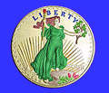 colorized thumbnail of Saint-Gaudens' Liberty